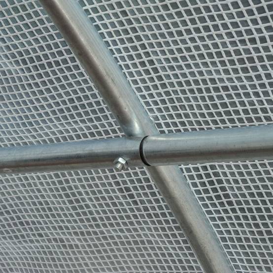 Serre de Jardin Tunnel Surface Sol 18 m² 6L x 3l x 2H m châssis Tubulaire renforcé 24 mm 8 fenêtres Blanc - Image 10