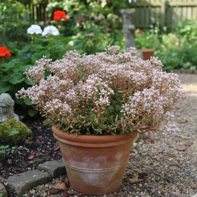 Orpin blanc Murale, Sedum à fleurs Blanche/ - feuillage Persistant - Godet - 5/20 cm - Imagen 4