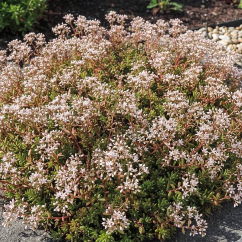 Orpin blanc Murale, Sedum à fleurs Blanche/ - feuillage Persistant - Godet - 5/20 cm - Imagen 1