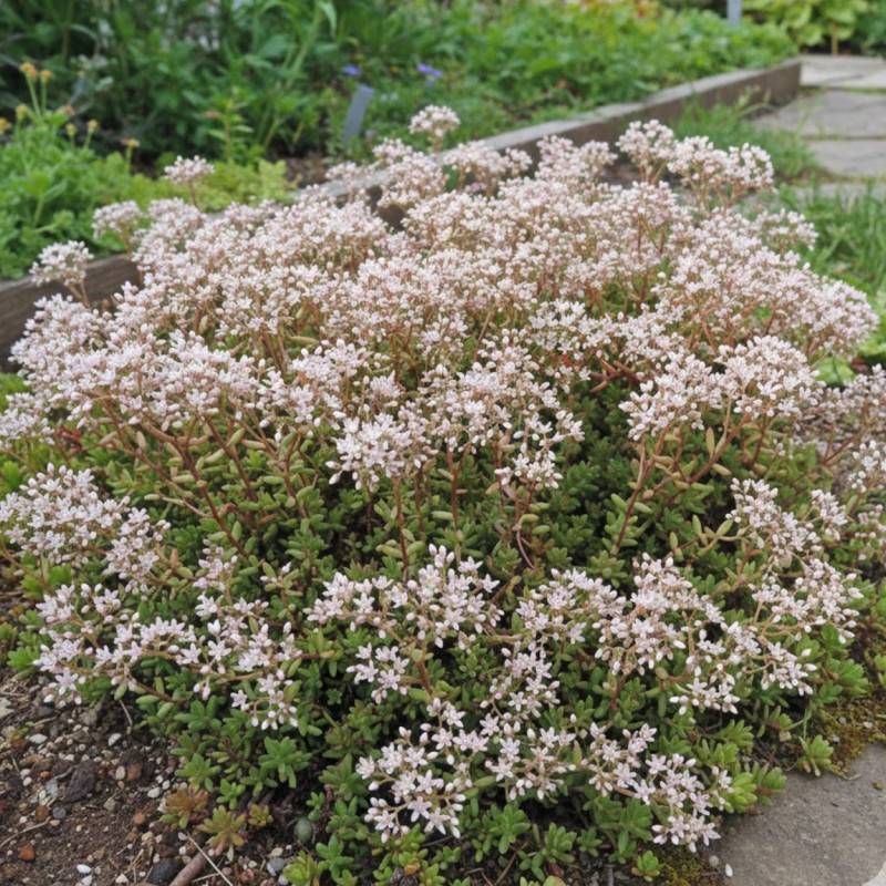 Orpin blanc Murale, Sedum à fleurs Blanche/ - feuillage Persistant - Godet - 5/20 cm - Imagen 2