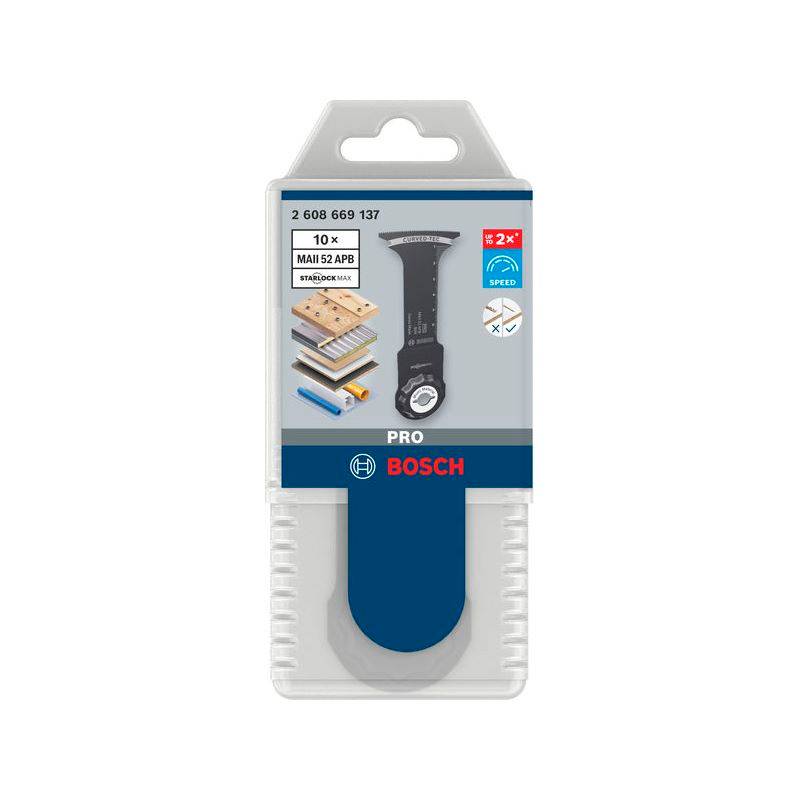 Lame pour coupe plongeante PRO MAII 52 APB pour outils multifonctions - Lot de 10 - BOSCH - 2608669137 - Image 3