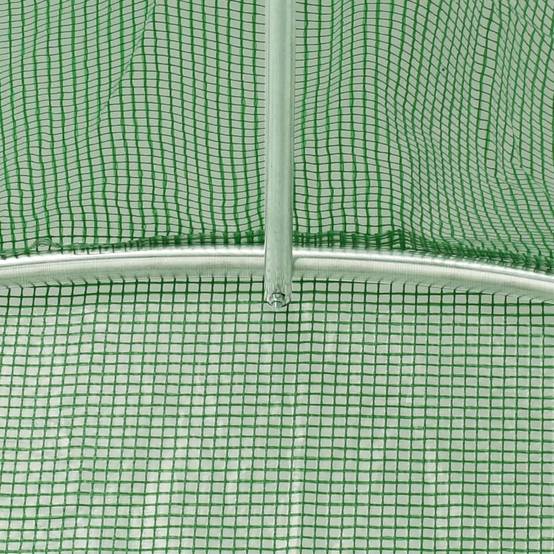 Vidaxl - Serre avec cadre en acier vert 16 m² 4x4x2 m vidaXL 3188061 - Image 6