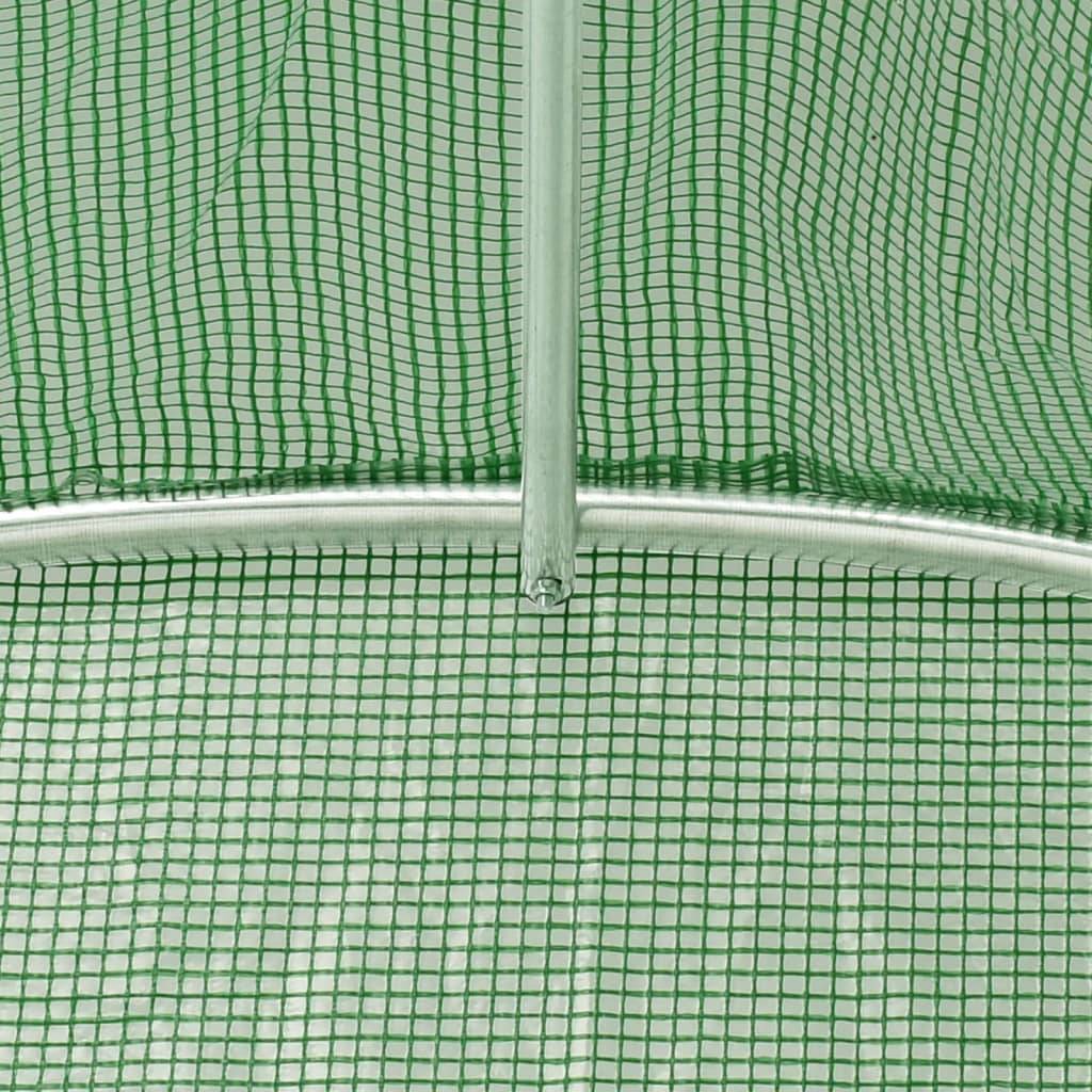 Vidaxl - Serre avec cadre en acier vert 16 m² 4x4x2 m vidaXL 3188061 - Image 6