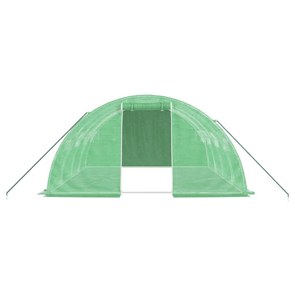 Vidaxl - Serre avec cadre en acier vert 16 m² 4x4x2 m vidaXL 3188061 - Image 10