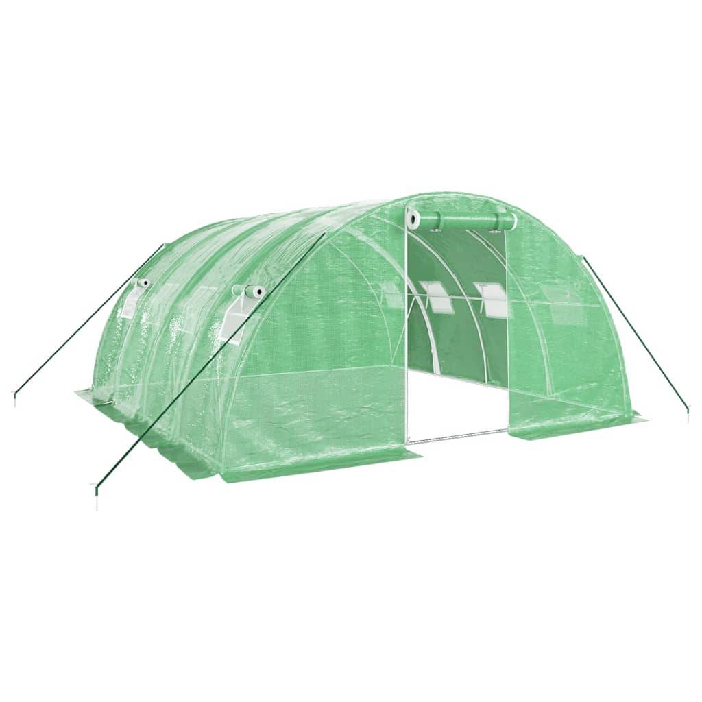 Vidaxl - Serre avec cadre en acier vert 16 m² 4x4x2 m vidaXL 3188061 - Image 2