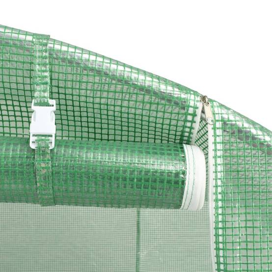 Vidaxl - Serre avec cadre en acier vert 16 m² 4x4x2 m vidaXL 3188061 - Image 5