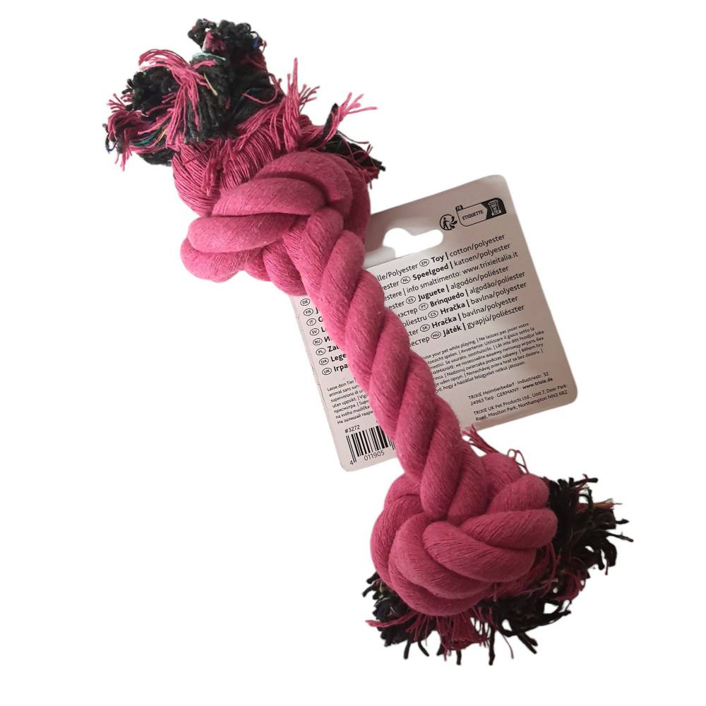 Corde de jeu Rose pour chien 26 cm, jeux pour chien - Imagen 4