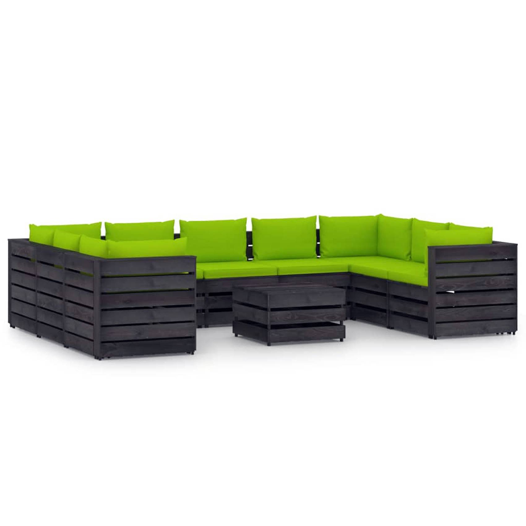 Vidaxl - Salon détente en palette avec coussins colorés - vidaXL - Imagen 2