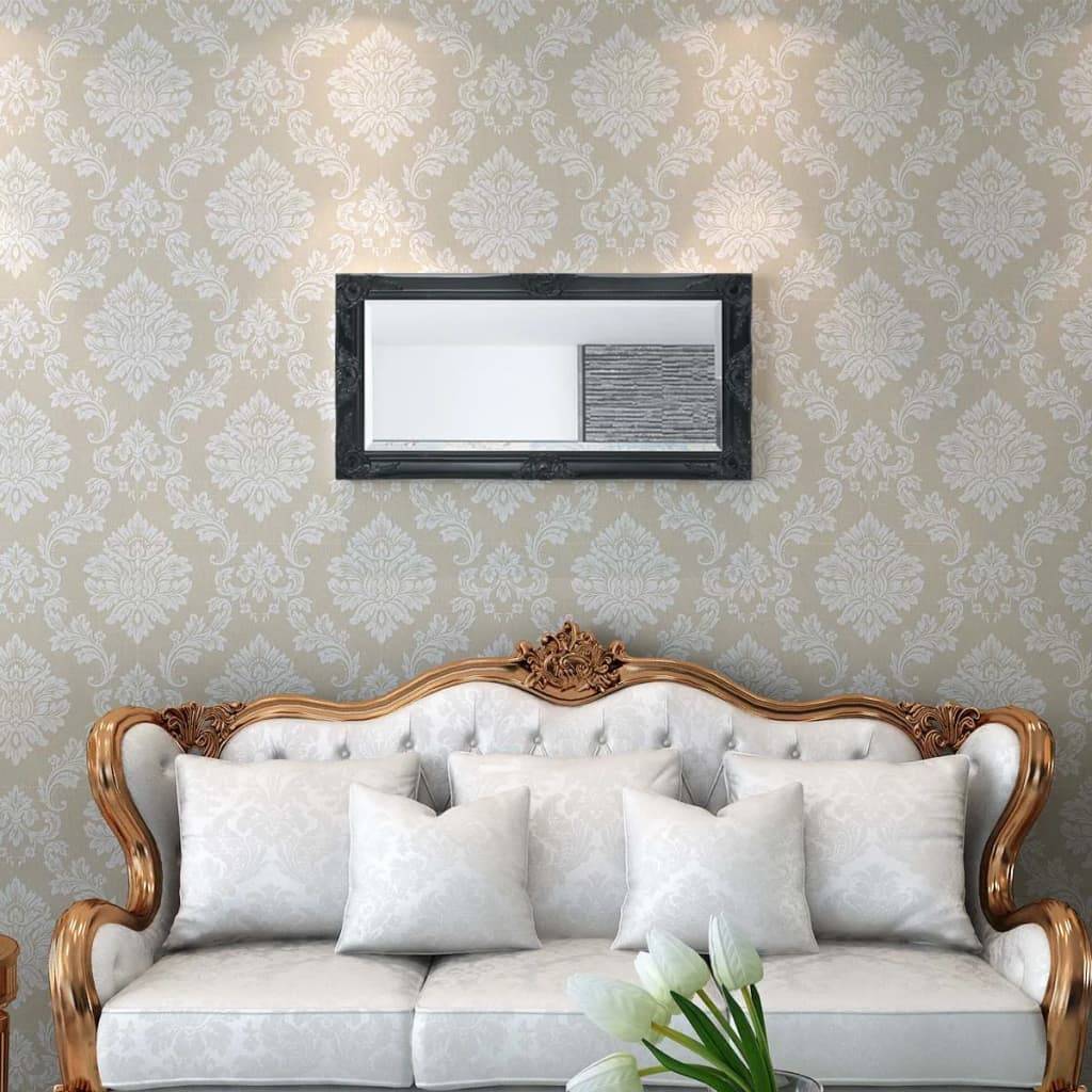 Maison Chic - Miroir mural style baroque 100x50 cm noir Maison Chic