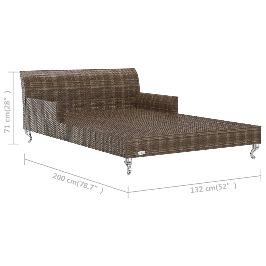 Prolenta Premium - Chaise longue pliante/transat  Claire-Eléonore-Rose Crème   200 X 132 X 71 cm  - P87209C - Image 4