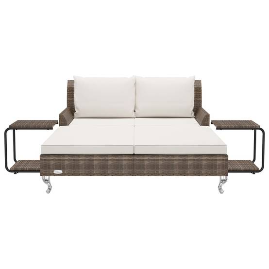 Prolenta Premium - Chaise longue pliante/transat Claire-Eléonore-Rose Crème 200 X 132 X 71 cm - P87209C - Image 1