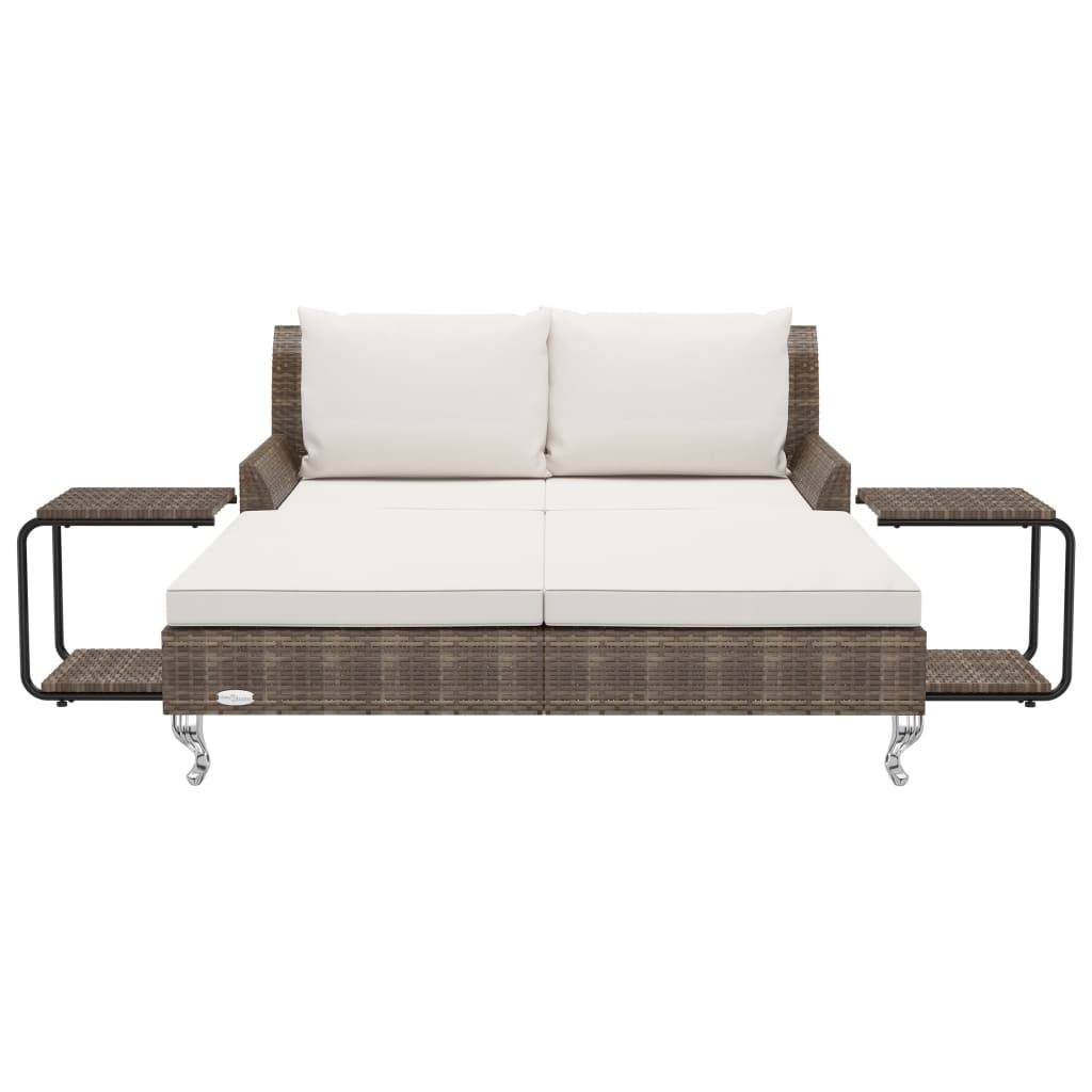 Prolenta Premium - Chaise longue pliante/transat  Claire-Eléonore-Rose Crème   200 X 132 X 71 cm  - P87209C