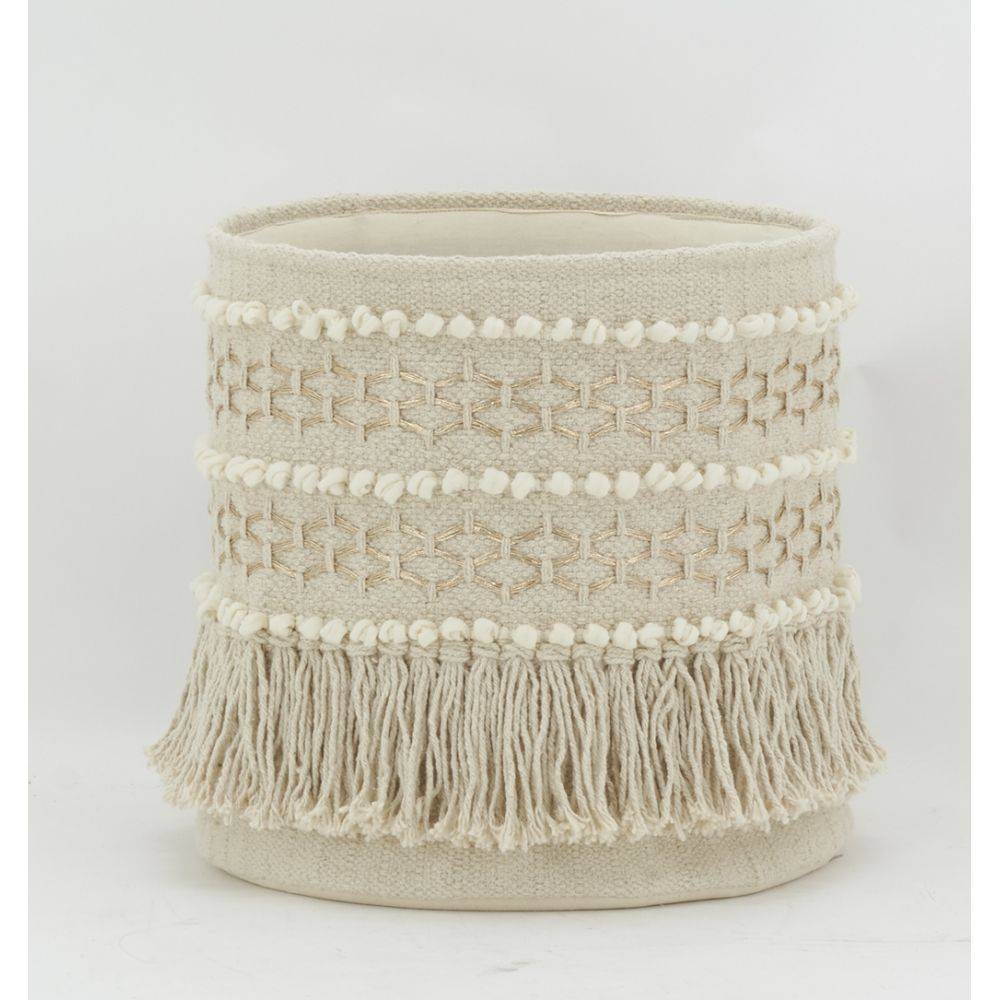 Aubry Gaspard - Corbeille de rangement en coton recyclé Lot de 3 - Imagen 4