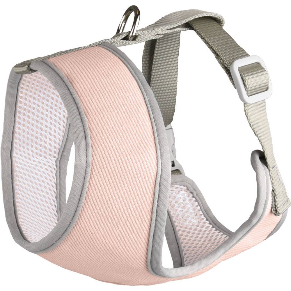 Harnais Small dog rose M cou 35 cm réglable de 37 à 50 cm pour chiens - Image 1
