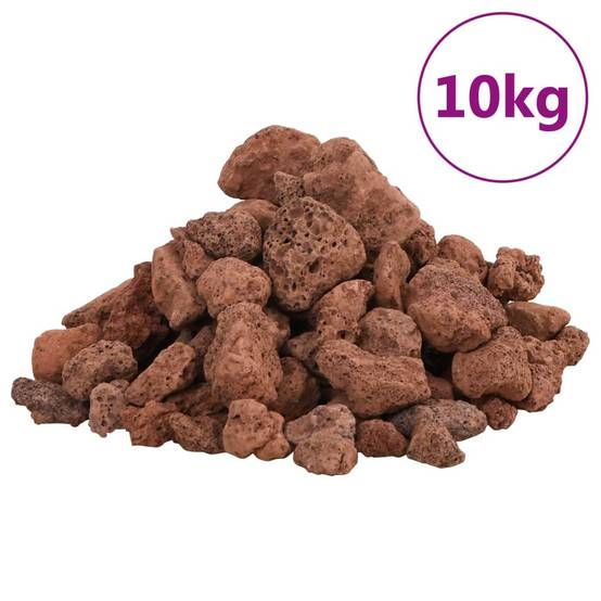 Roches Volcaniques pour Aquarium Jardin Filtration Biologique 10 kg Rouge 1-2 cm - ComfortXL Outdoor Living - Image 2