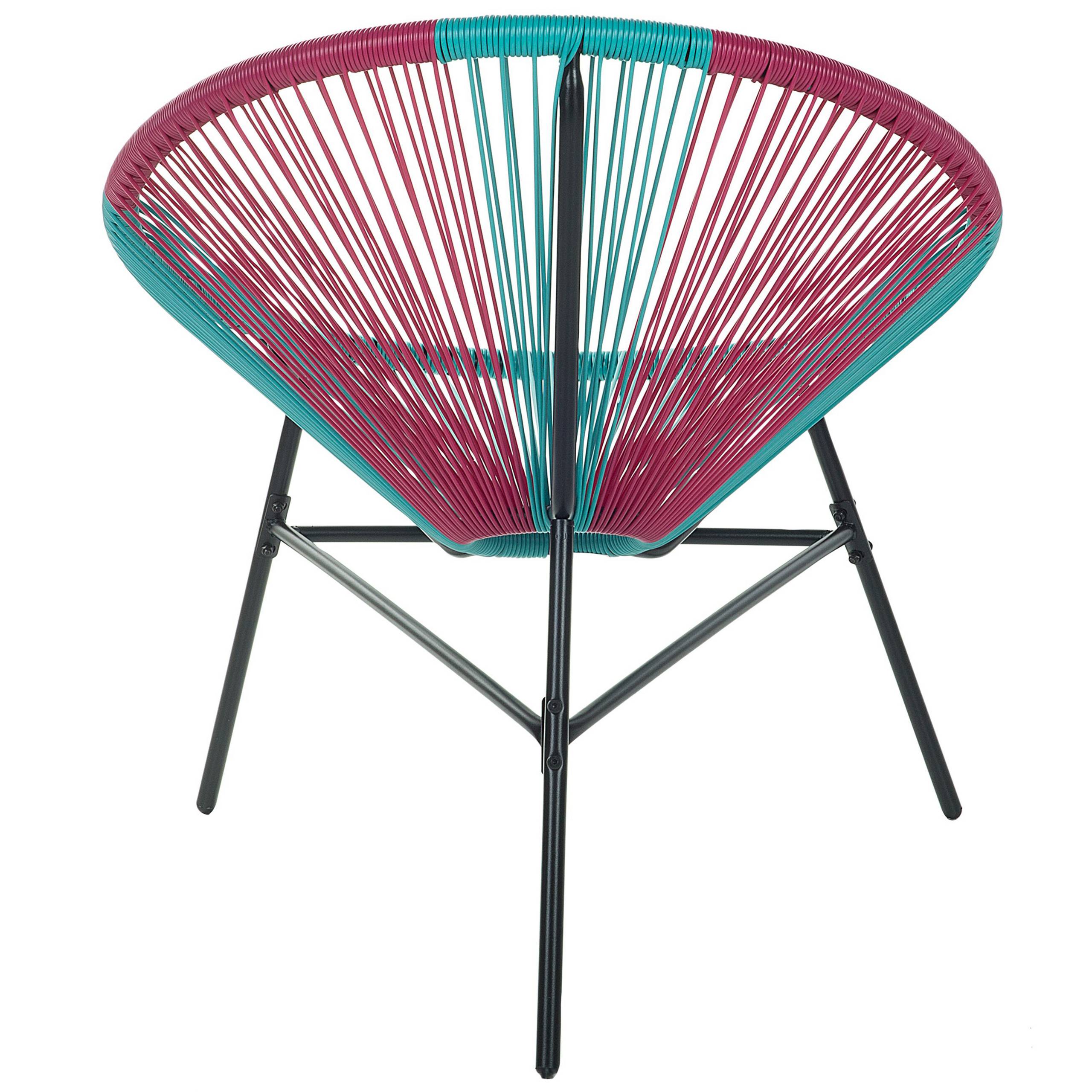 Beliani - Fauteuil coin lecture Polyrotin Turquoise ACAPULCO - Beliani - Imagen 7