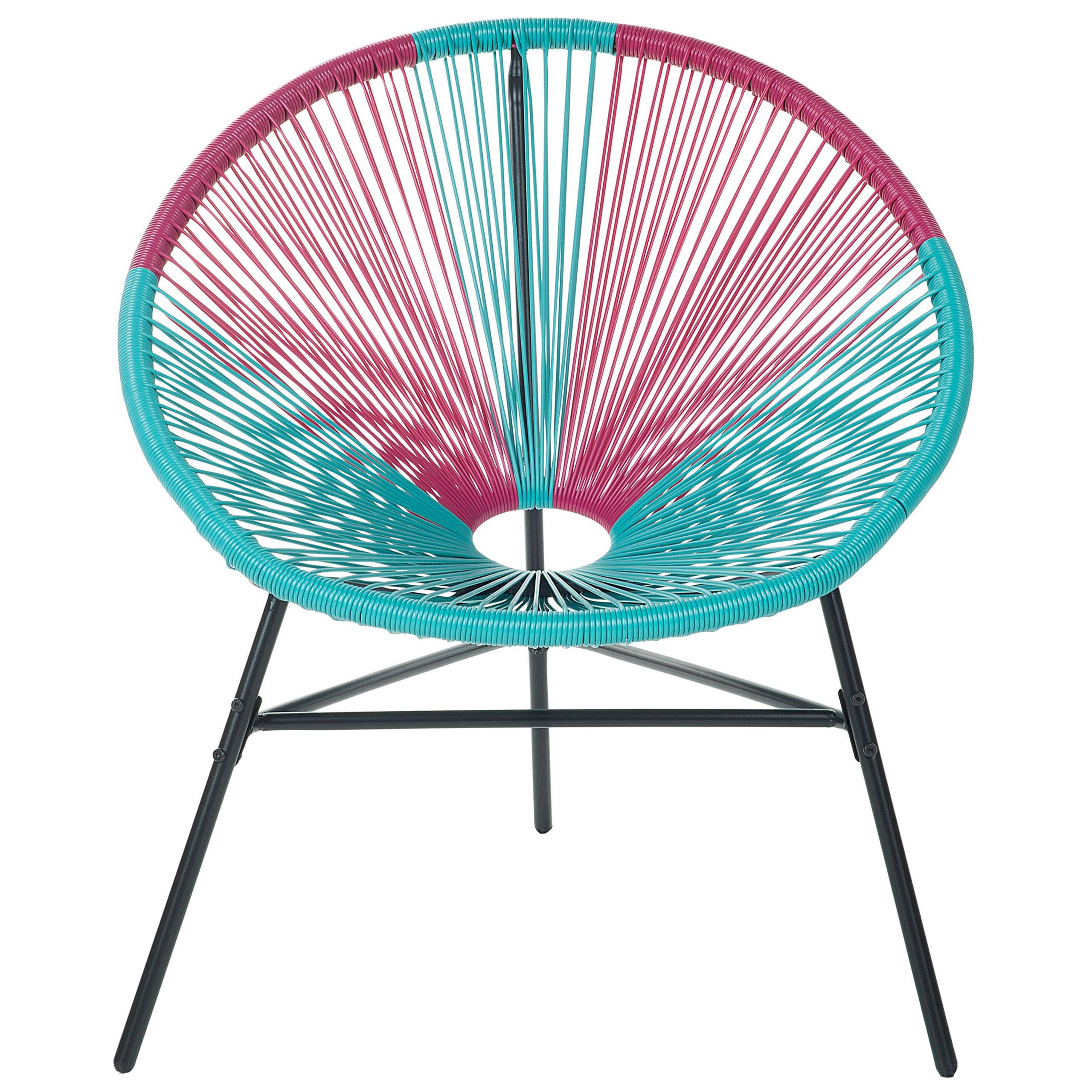 Beliani - Fauteuil coin lecture Polyrotin Turquoise ACAPULCO - Beliani - Imagen 8