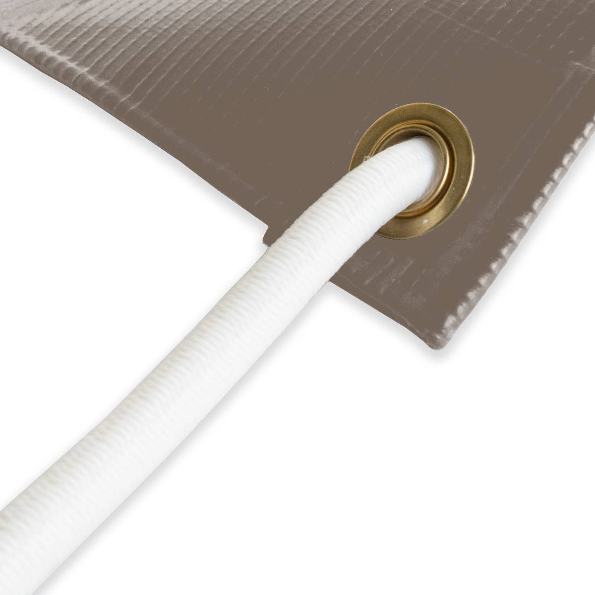 Pack Toile Pergola Taupe 3x4 m + Sandow Blanc 20m - Bâche Pergola prête à poser LP640PR Garantie 8 ans TECPLAST - Image 2