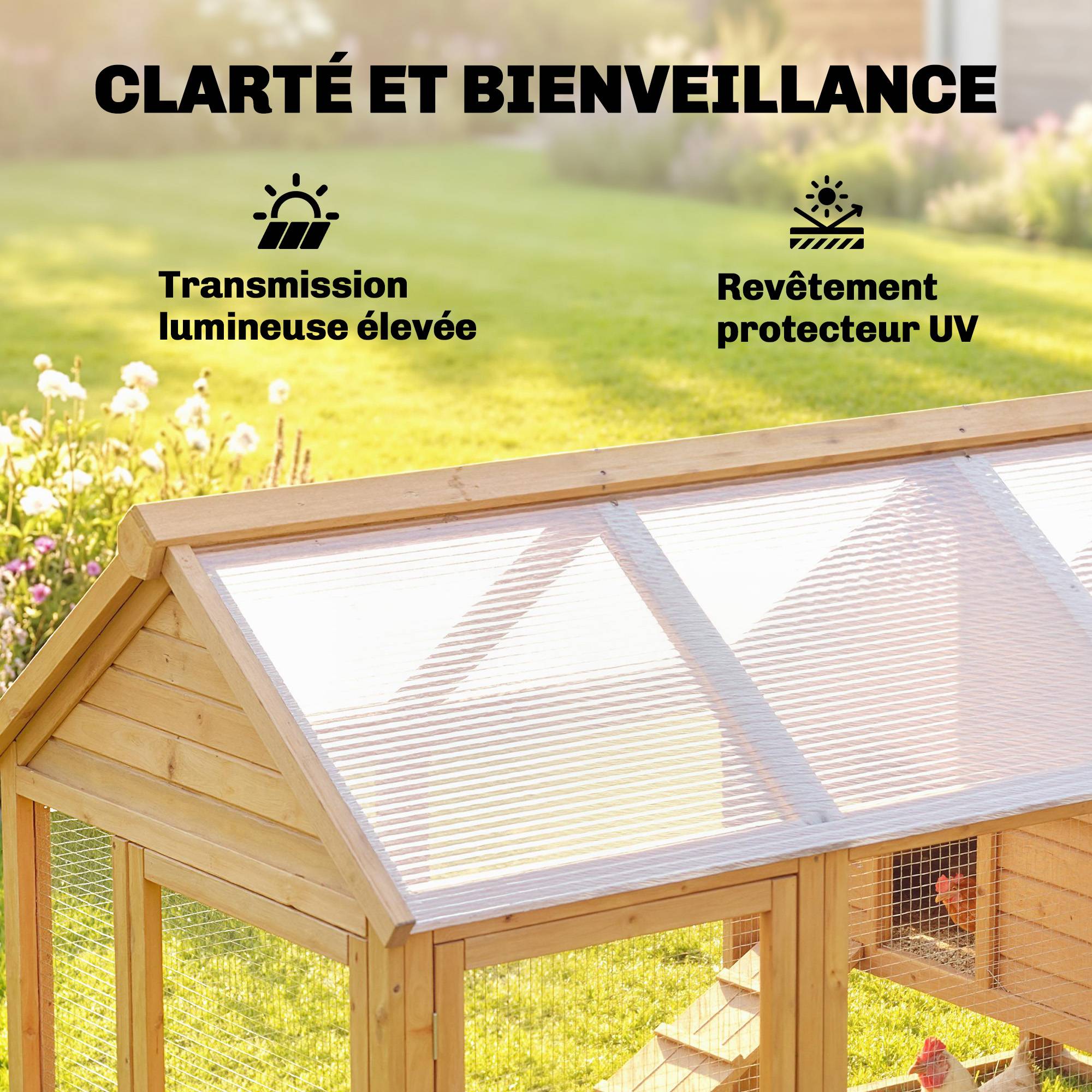 Plaques alvéolaires en polycarbonate transparent 120 x 60 x 0.4 cm - PANGIVO - Image 7