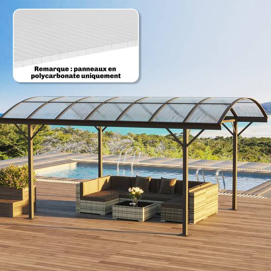 Plaques alvéolaires en polycarbonate transparent 120 x 60 x 0.4 cm - PANGIVO - Image 4