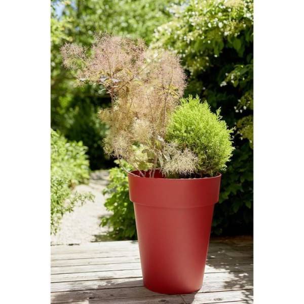 Sans Marque - Eda Vase Toscane Mi-haut - ø 44 X 53 Cm - 50 L - Rouge Rubis - Image 4
