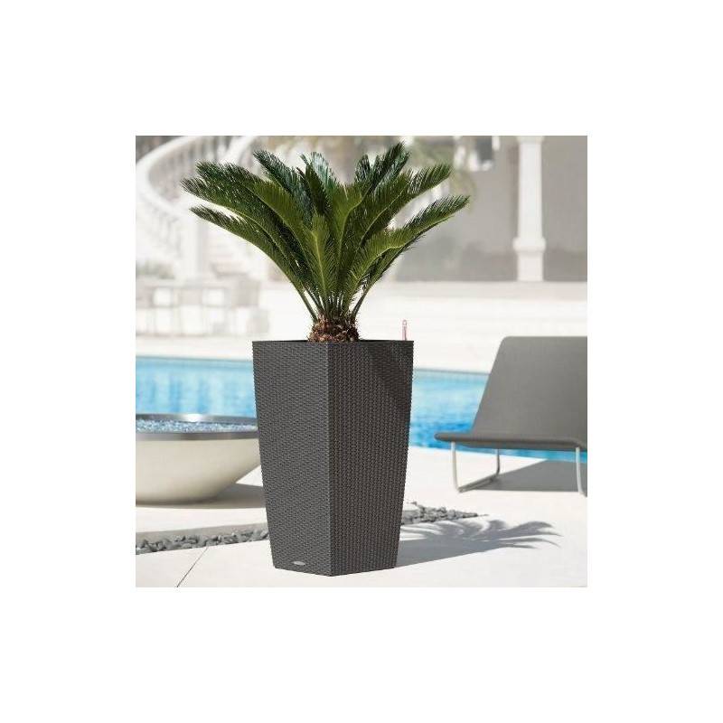 Lechuza - Pot De Fleur Lechuza Cubico Cottage 40 - Kit Complet, Moka - Image 1