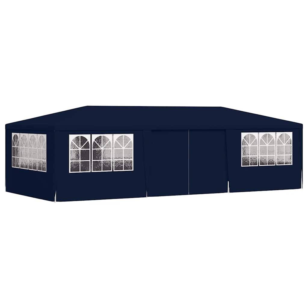 Vidaxl - Tente de réception avec parois latérales 4x9 m Bleu 90 g/m² vidaXL 48530 - Imagen 8