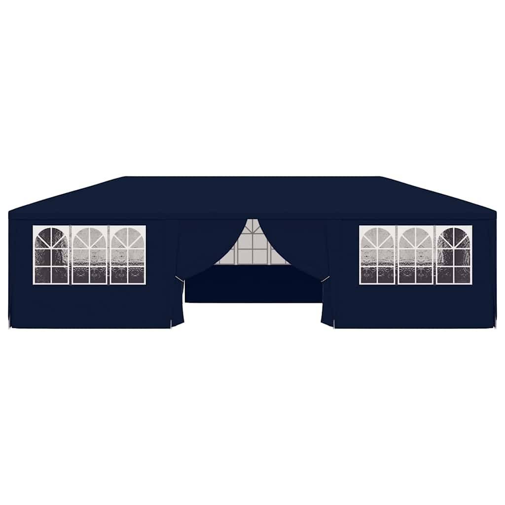 Vidaxl - Tente de réception avec parois latérales 4x9 m Bleu 90 g/m² vidaXL 48530 - Imagen 9