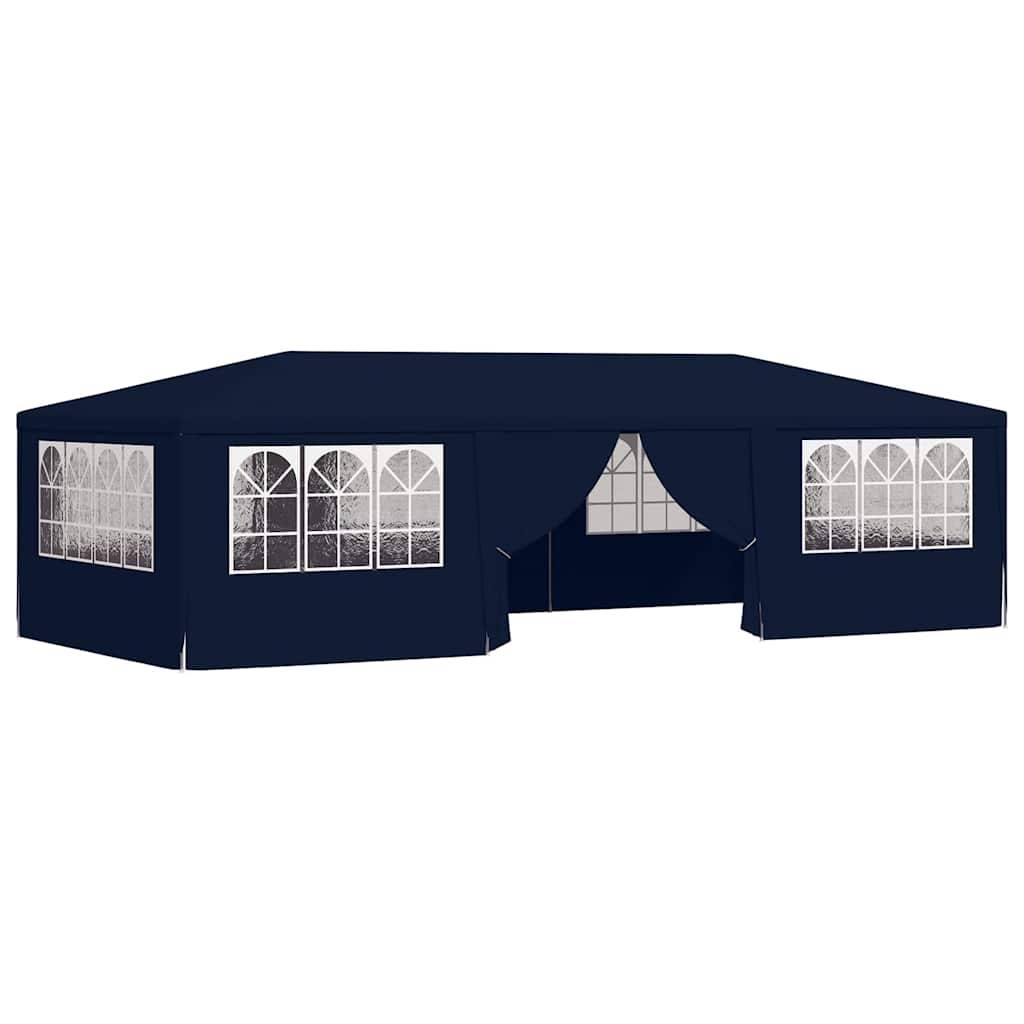 Vidaxl - Tente de réception avec parois latérales 4x9 m Bleu 90 g/m² vidaXL 48530 - Imagen 2