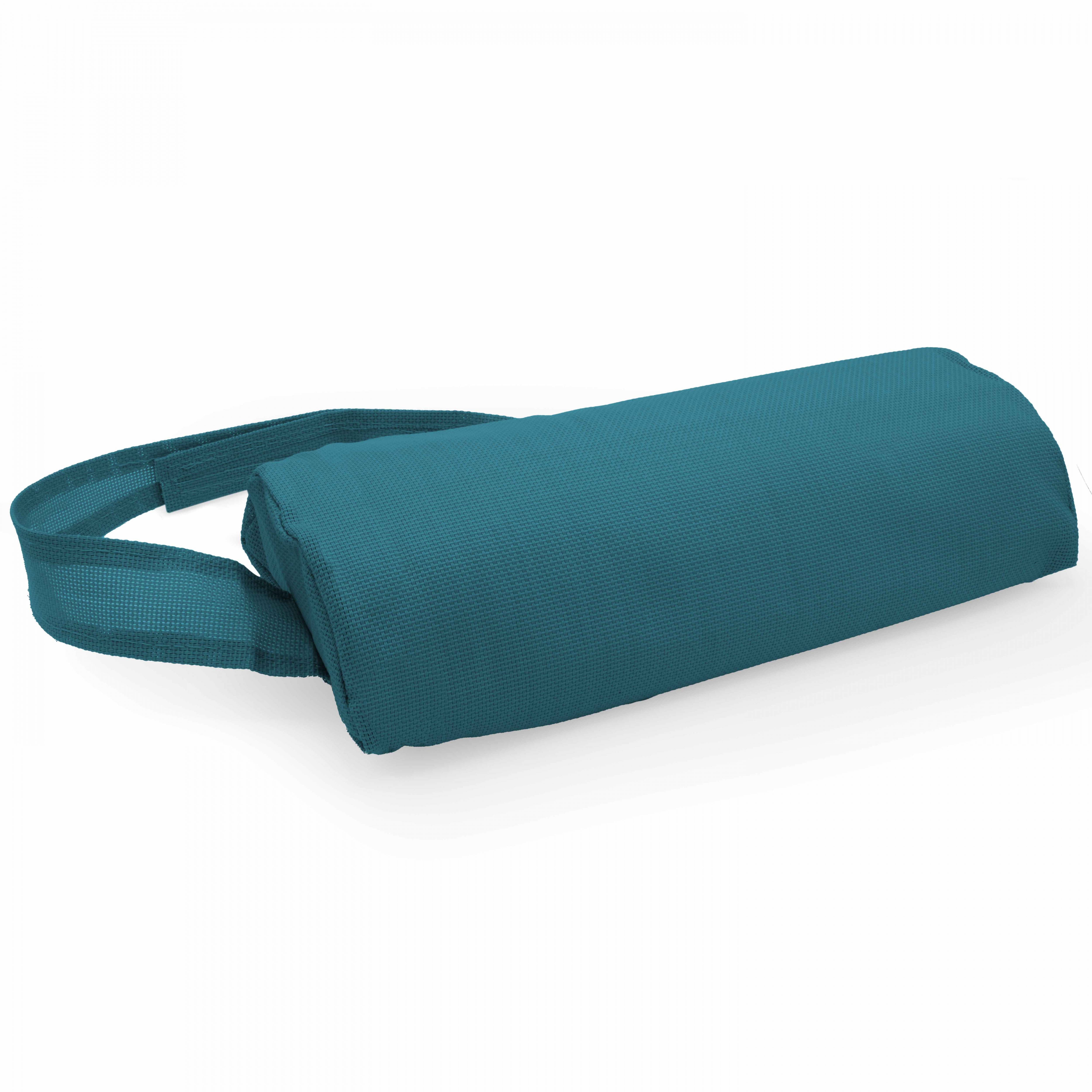 Oviala - Lot de 2 repose-têtes pour bain de soleil textilène bleu pacific Kildy - Oviala - Imagen 4