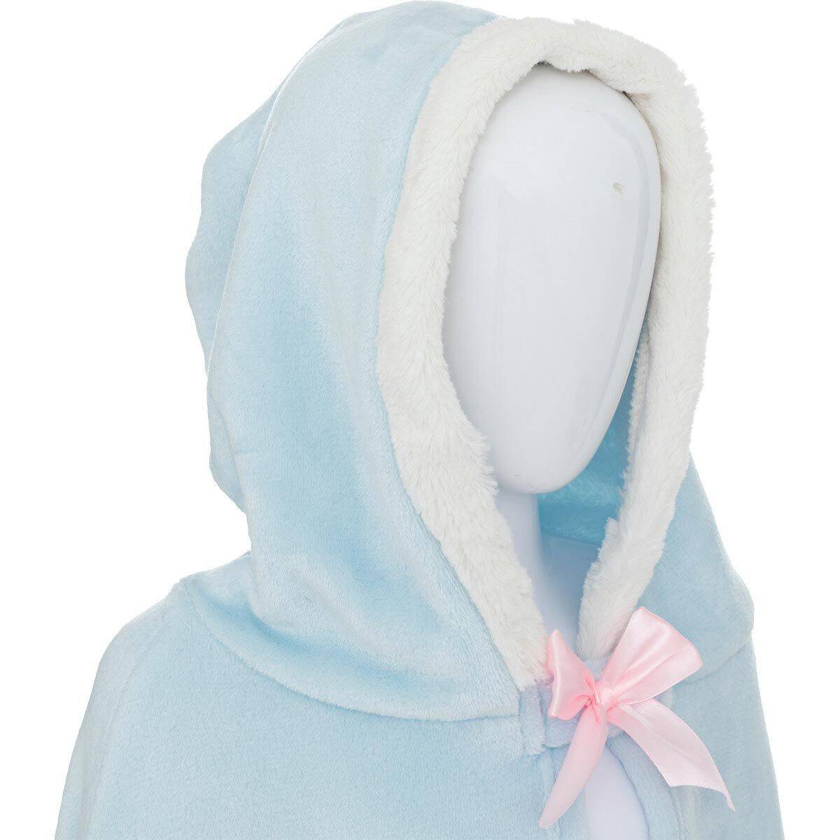 Atmosphera - Plaid Cape Enfant "Flanelle" 100x115cm Bleu Clair - Image 2