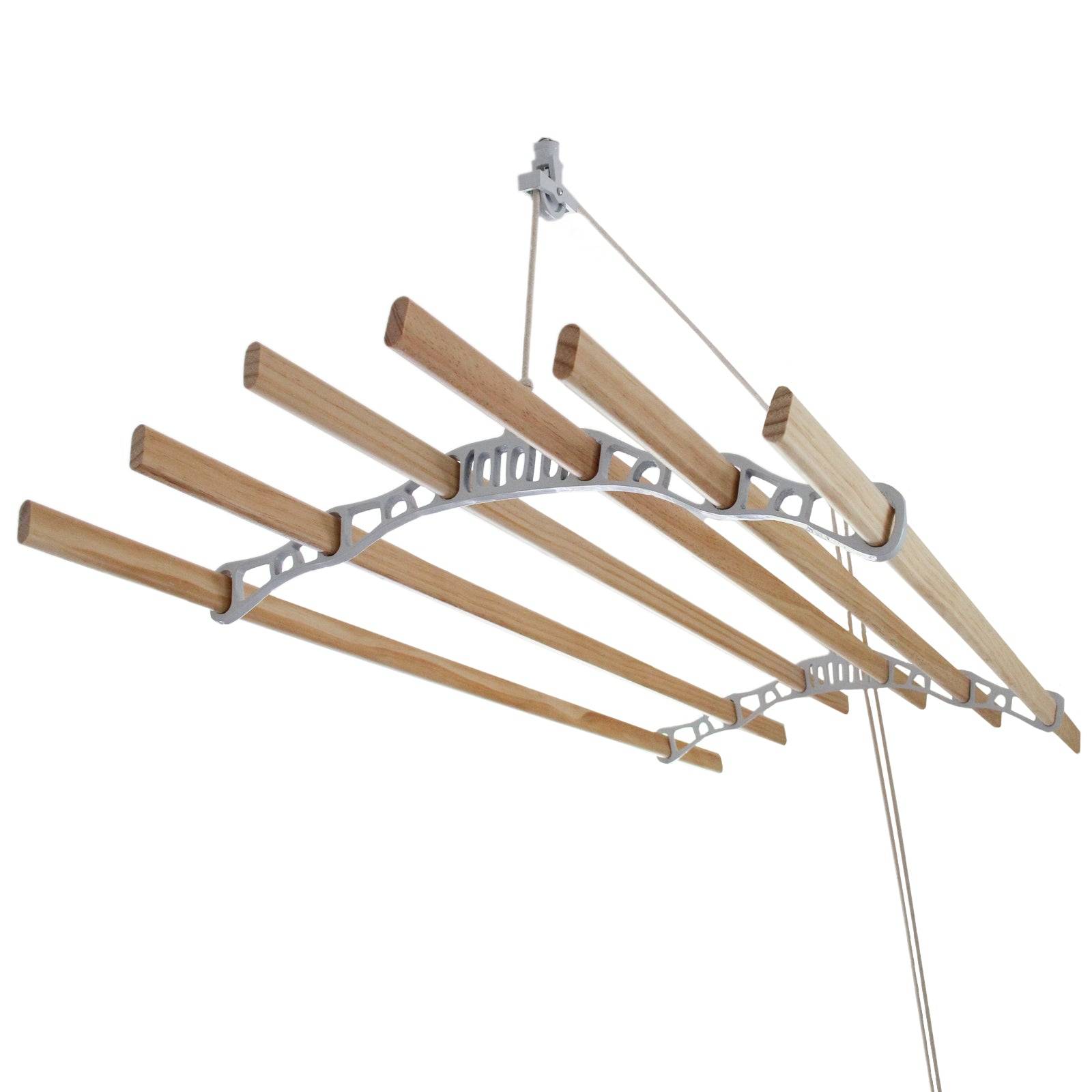 Monstershop - Etendoir à Linge Suspendu  - Blanc- 2m - Imagen 1