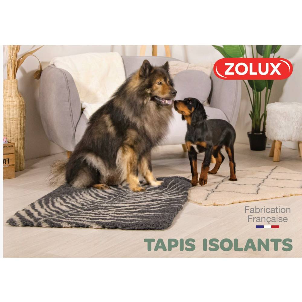 Zolux - Tapis isolants pour chiens 50 x 70 cm beige avec motif végétal - Imagen 2