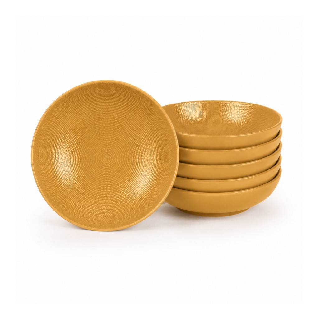 Table Passion - Plato hondo Vésuvio azafrán 19 cm (juego de 6)