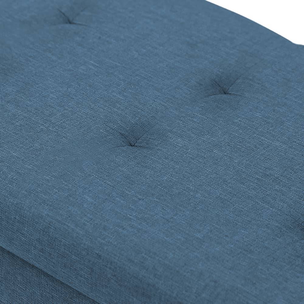 Facilitys - Banc coffre capitonné 100 cm Bleu - Imagen 7