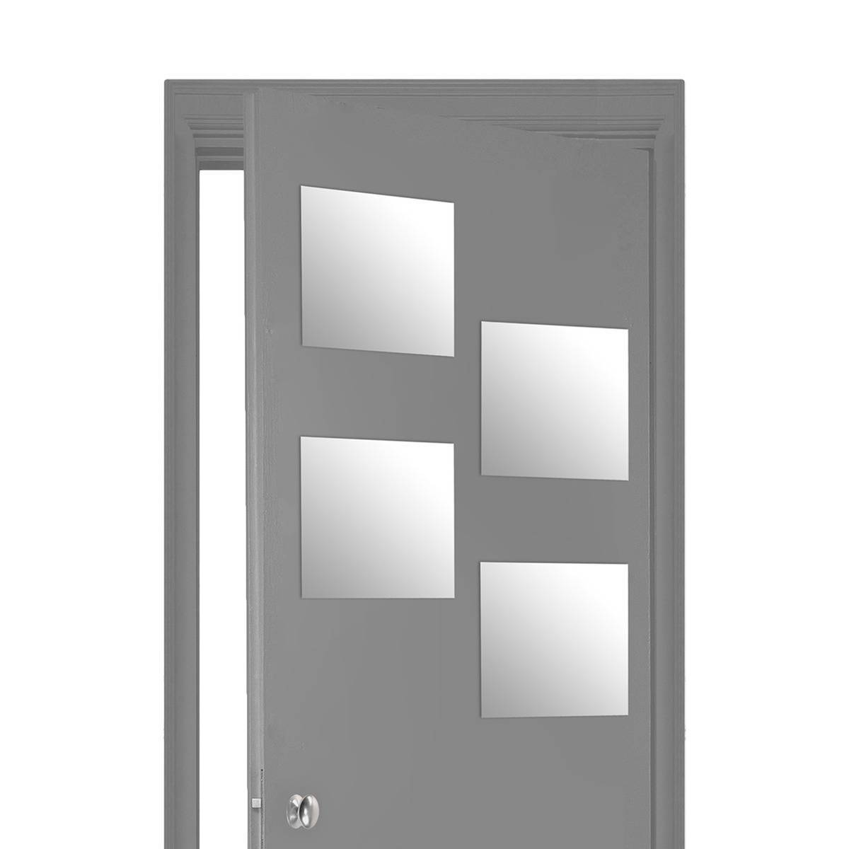 Atmosphera - Lot de 4 miroirs carrés adhésifs 30X30 - 5five - Imagen 1