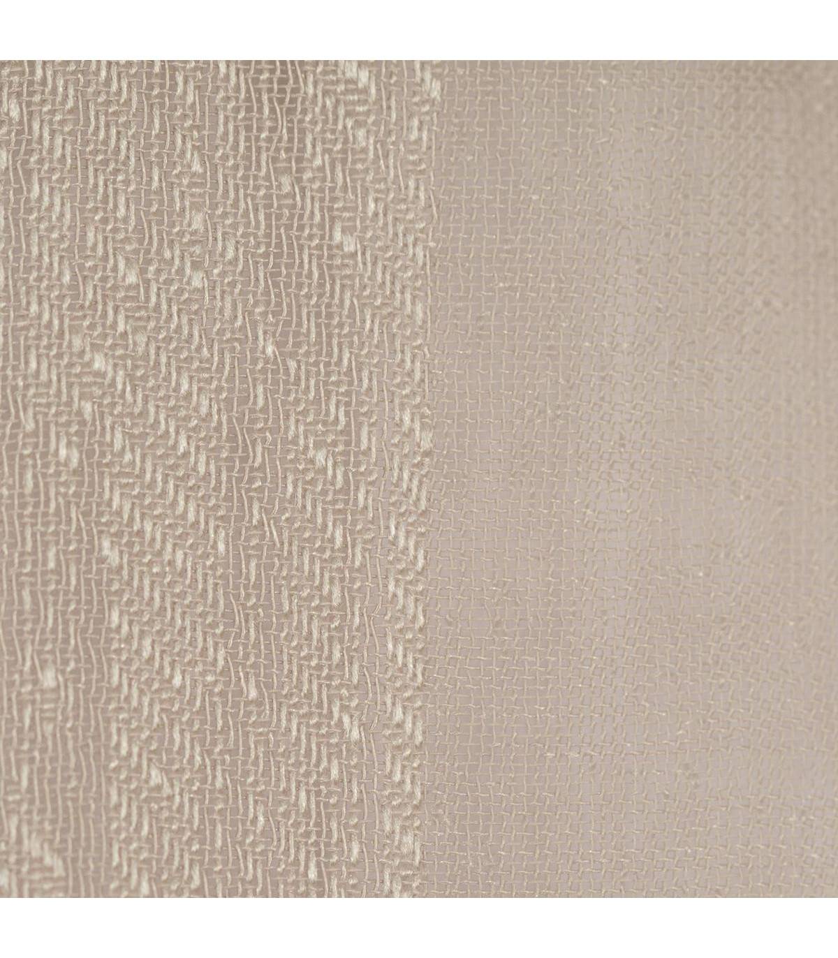 Voilage à œillets Beige Lin motif  lignes verticales 140 x 240 cm - Imagen 3