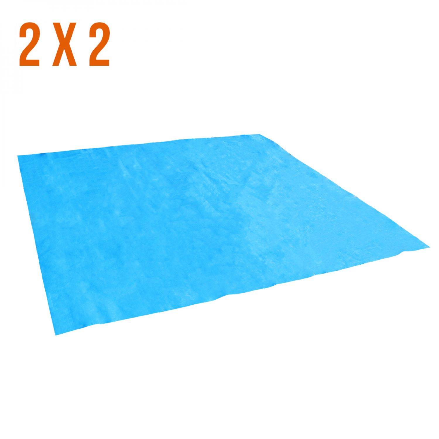 Linxor - Tapis de sol et de protection bleu pour piscine 2 m x 2 m - Linxor - Imagen 2