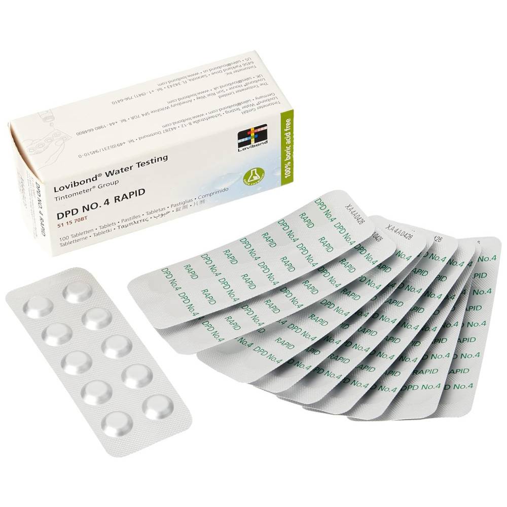 Pastilles Lovibond DPD4 pour brome ou oxygène actif DPD N 4 - Rapid (100 units) 511570BT - Imagen 2