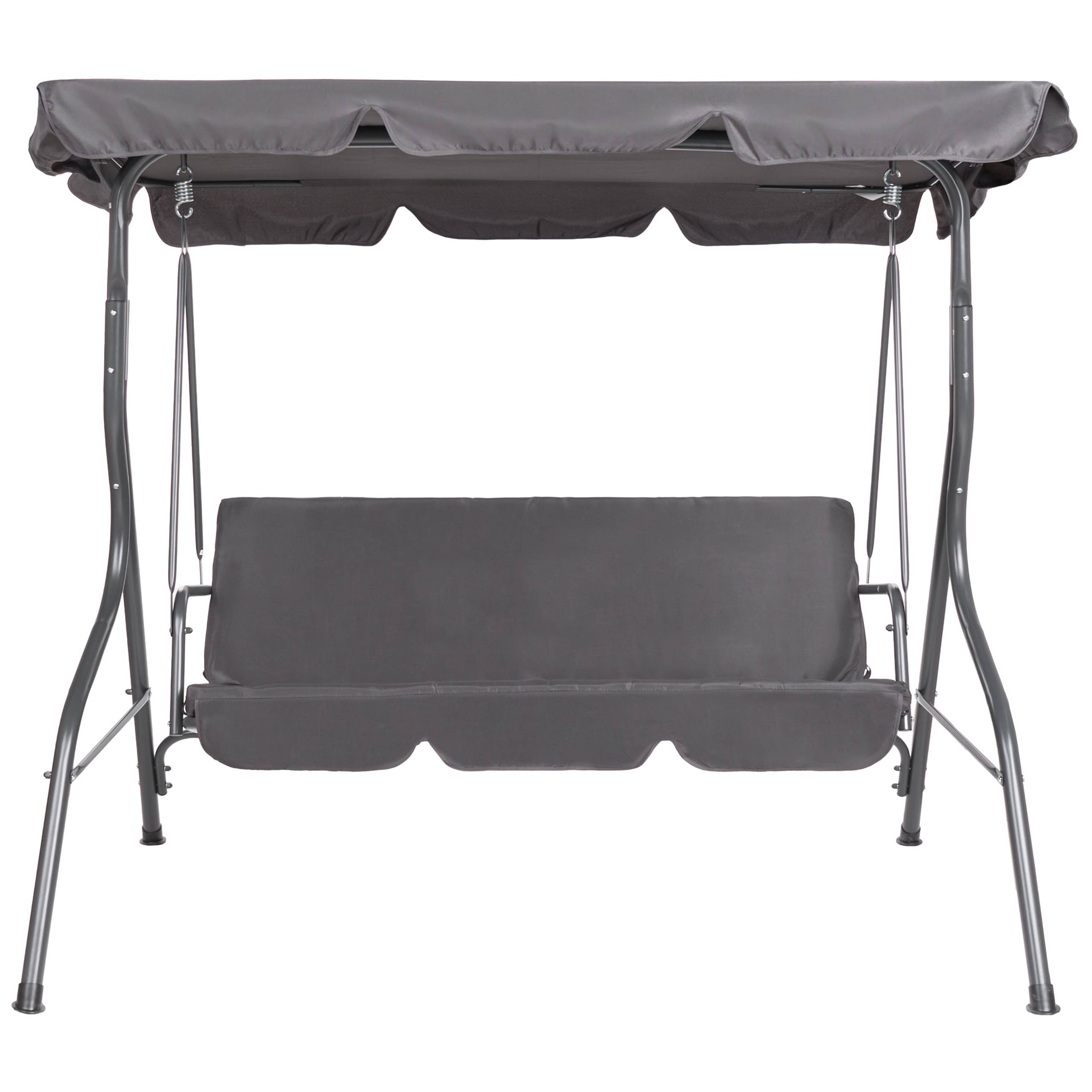Beliani - Balançoire Revêtement textile Gris foncé CHAPLIN - Beliani - Imagen 4