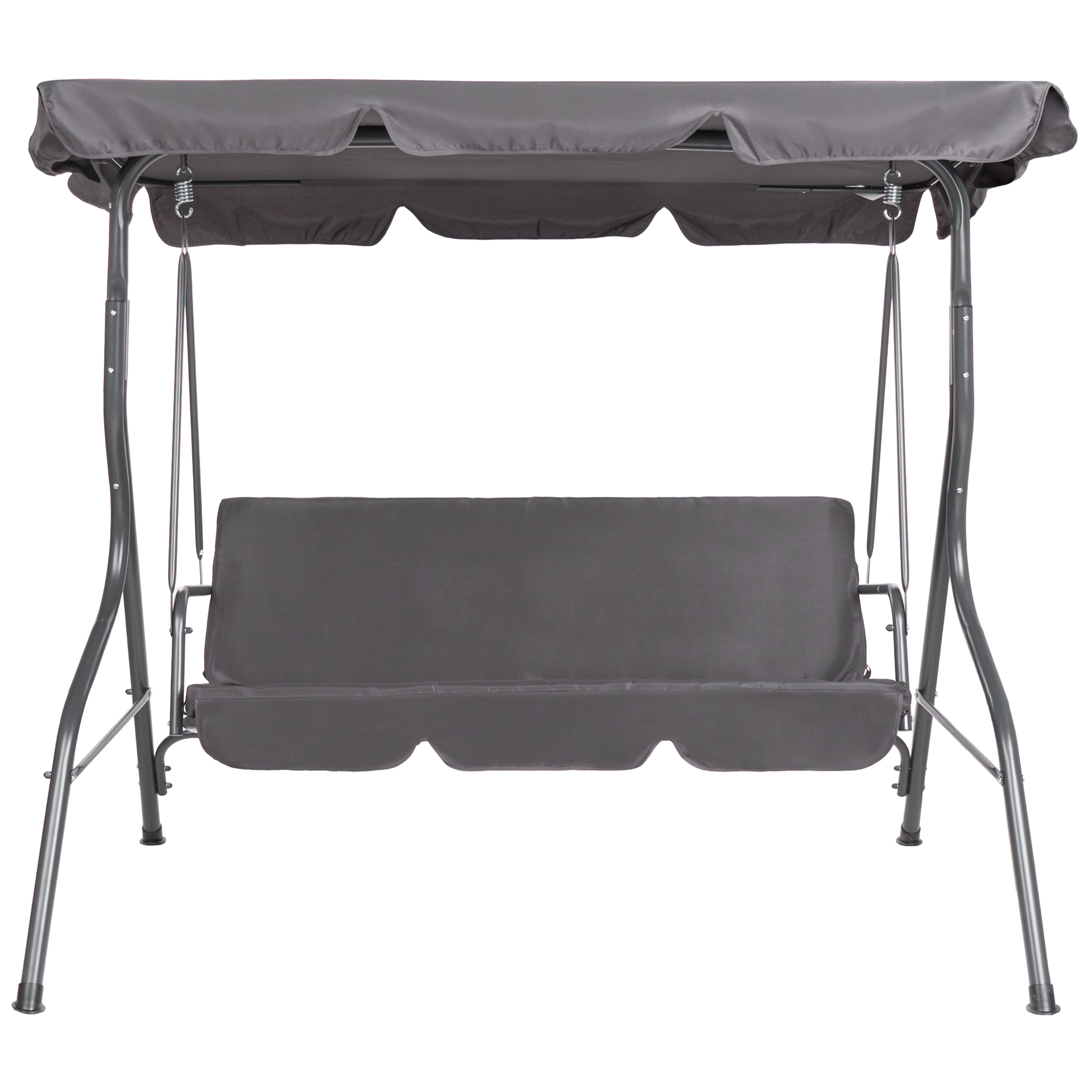 Beliani - Balançoire Revêtement textile Gris foncé CHAPLIN - Beliani - Imagen 5