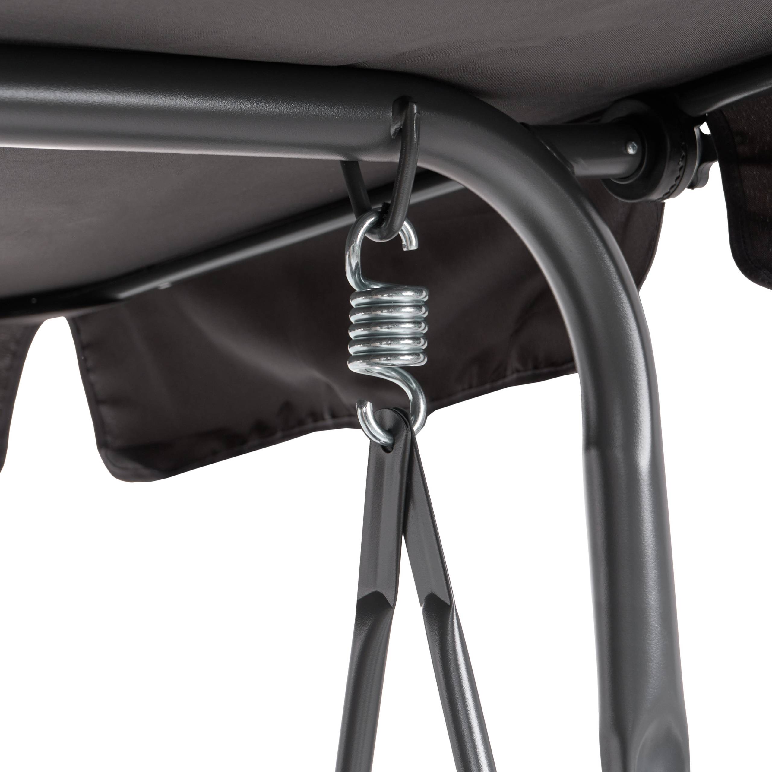 Beliani - Balançoire Revêtement textile Gris foncé CHAPLIN - Beliani - Imagen 9