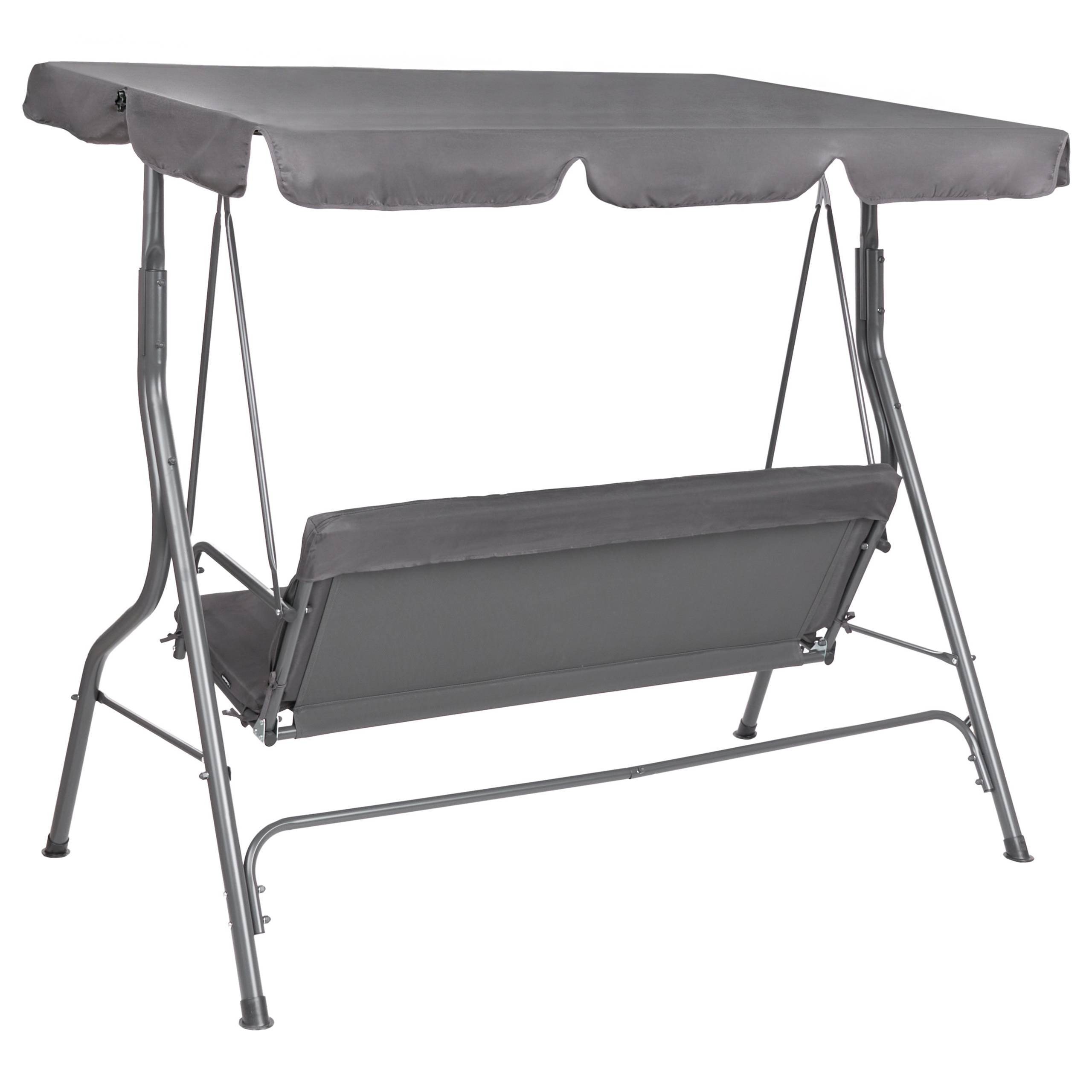 Beliani - Balançoire Revêtement textile Gris foncé CHAPLIN - Beliani - Imagen 6