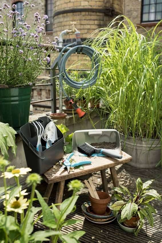 Gardena - Tuyau spiral avec support intégré - pour balcons et terrasses - 7,5 m Gardena - Imagen 3
