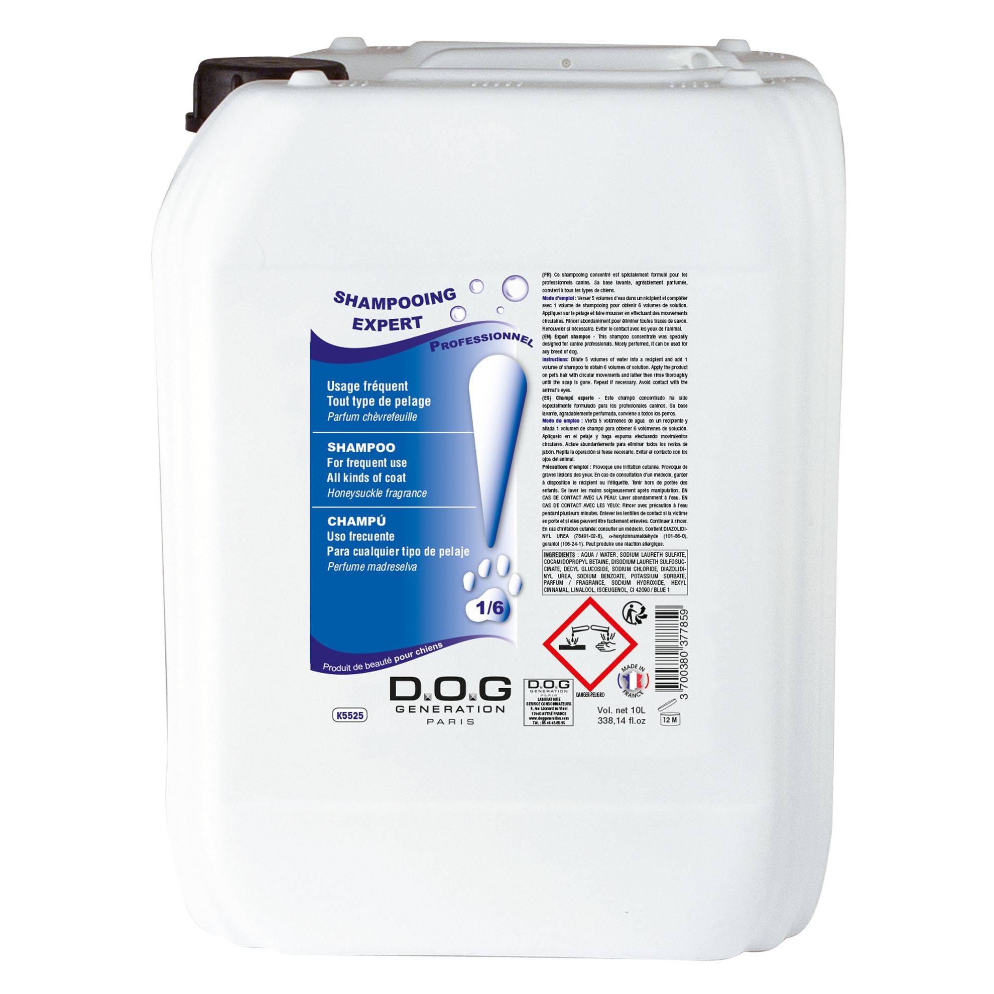 Shampooing Expert Dog Generation : 10 litres DOG GENERATION
