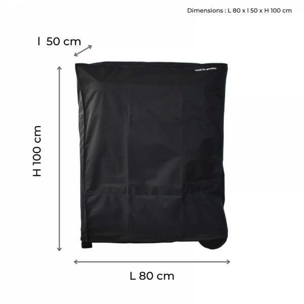 Housse pour barbecue - L 80 x l 50 x H 100 - Rectangulaire - Image 2