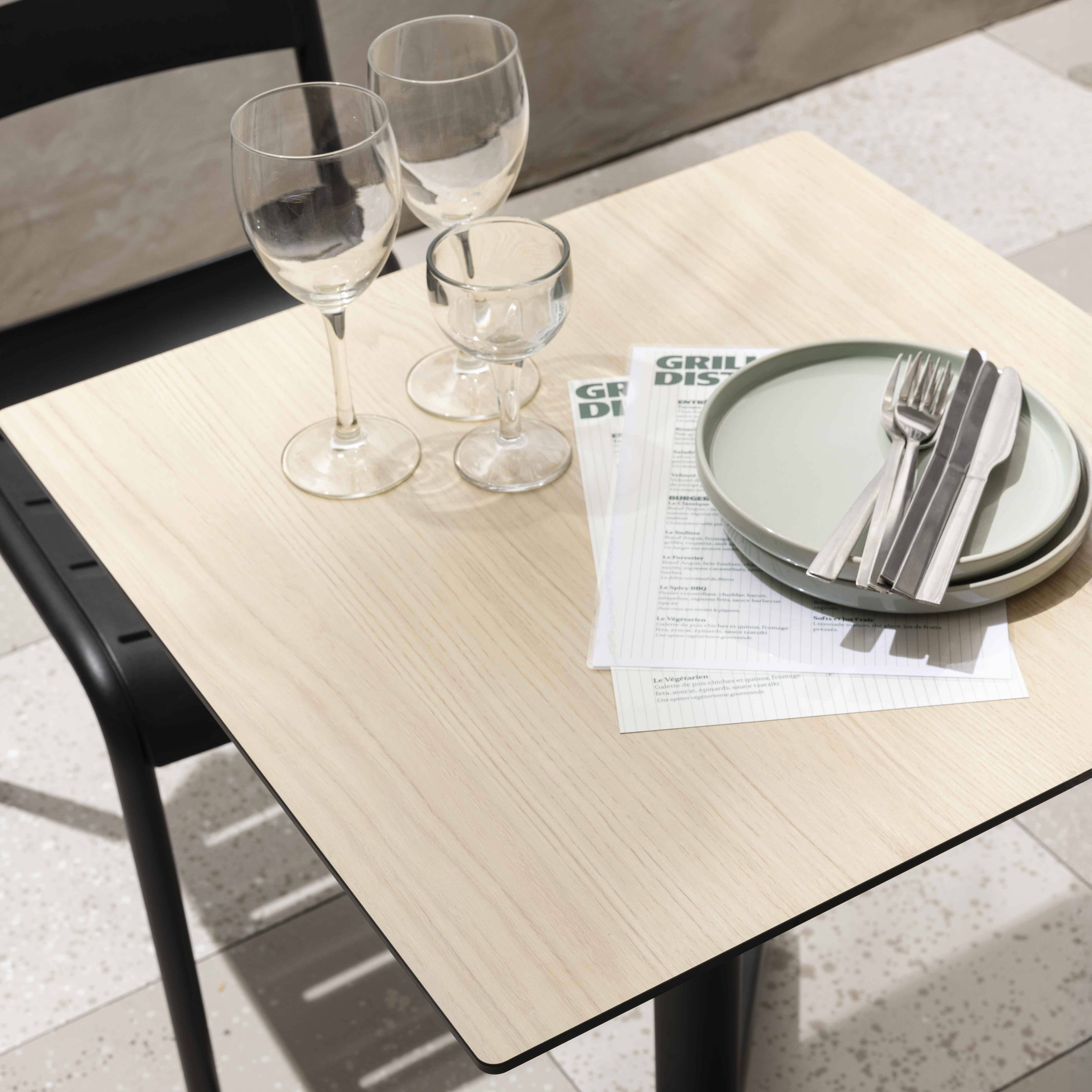 Oviala - Plateau de table stratifié  70 x70 cm chêne naturel Opéra - Oviala - Imagen 2