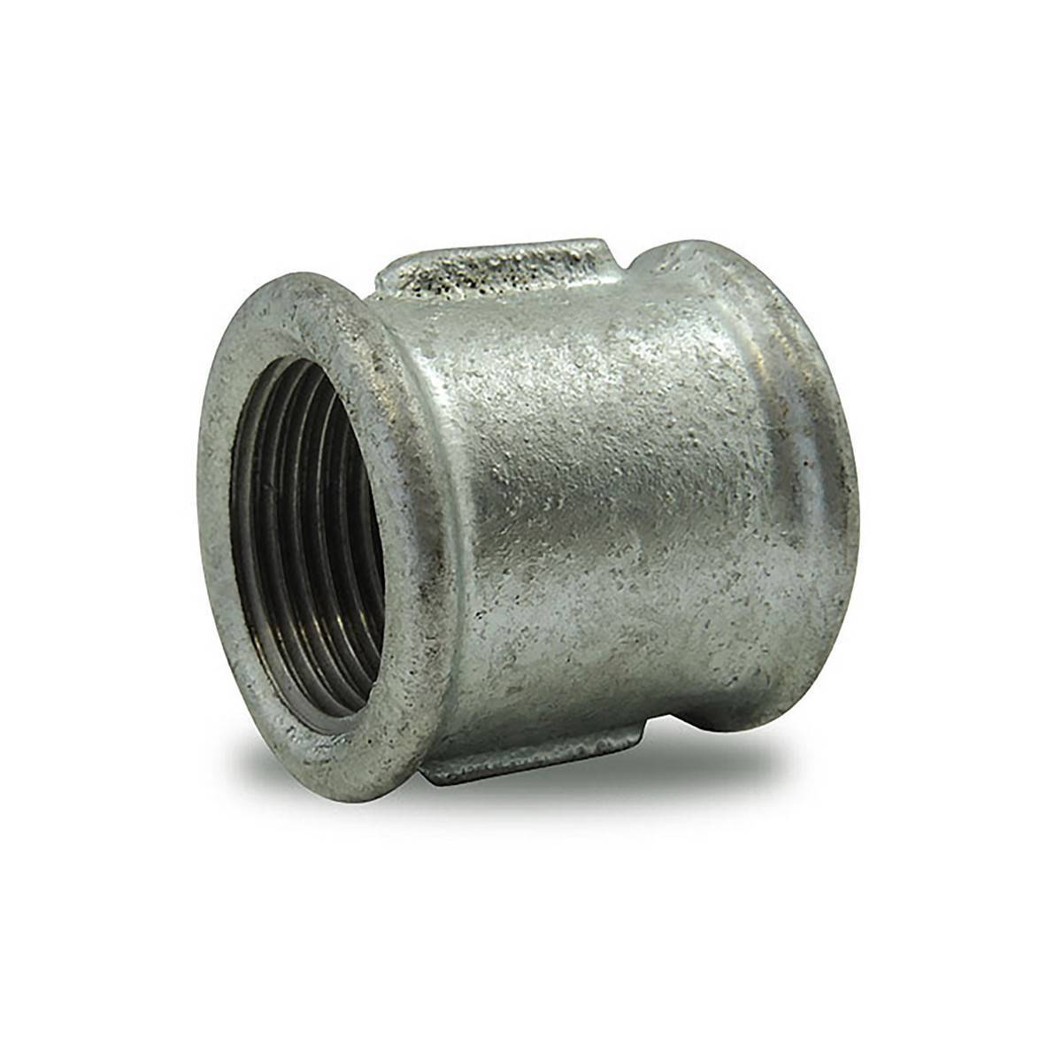 Mamelon femelle/femelle en fonte malléable galvanisé - 4'' - Image 1
