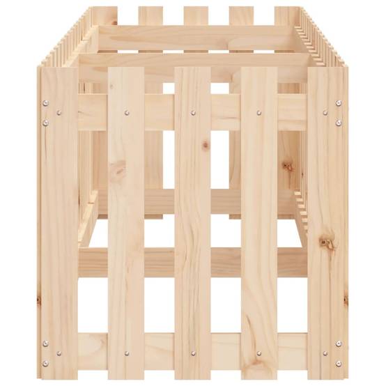 Jardinière | Lit surélevé de jardin design de clôture 200x50x50cm pin massif - Image 6
