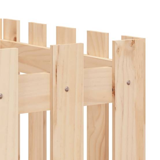 Jardinière | Lit surélevé de jardin design de clôture 200x50x50cm pin massif - Image 7